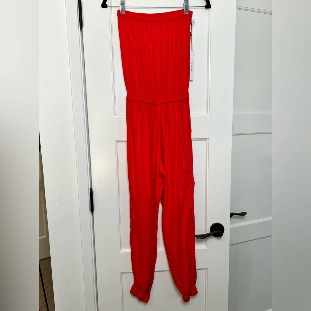 Aritzia Talula Red Tabata Romper (XS)